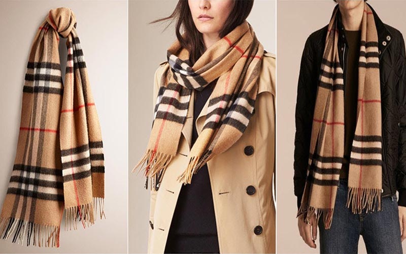 Difference between genuine and fake luxury products - Burberry scarves