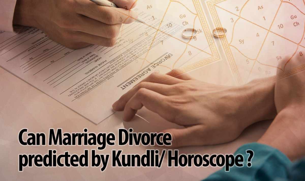 Marriage Divorce be Predicted by Kundli