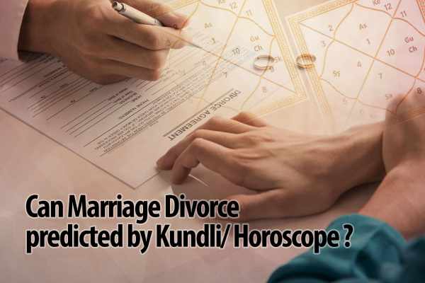 Marriage Divorce be Predicted by Kundli