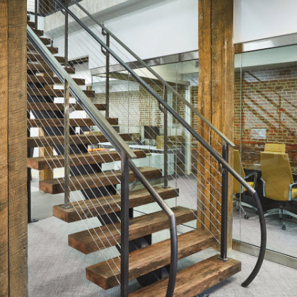 Steel Stairway To Business Property
