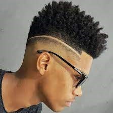 Taper fade haircut for black man 2022