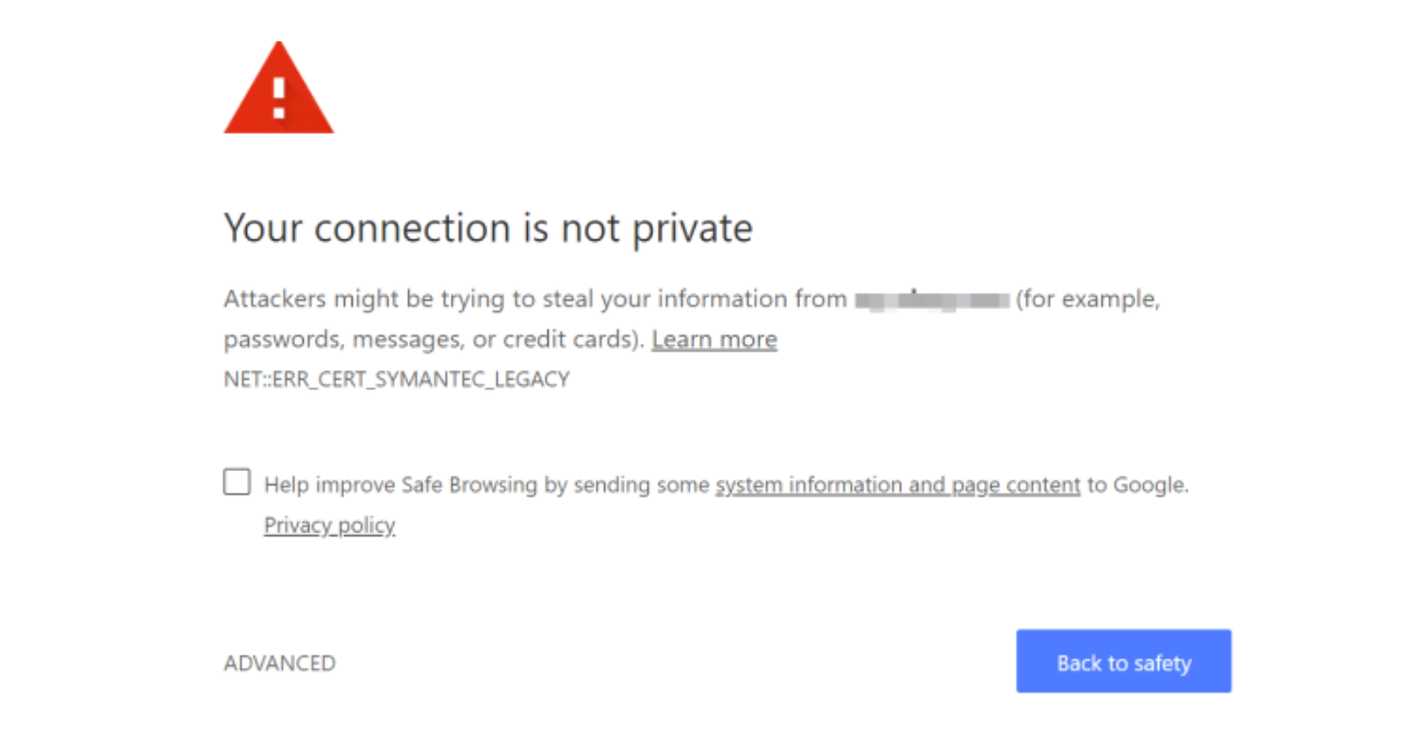 Your Connection is Not Private 