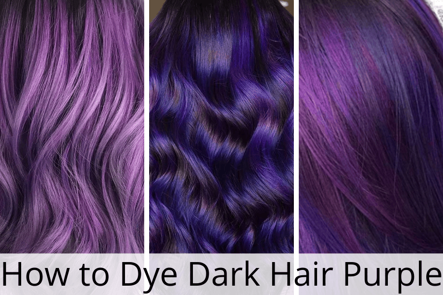 How To Dye Dark Hair In A Purple Shade